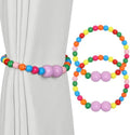 KLOGTSIND Magnetic Curtain Tiebacks, 2 Pack Wood Bead Curtain Holdbacks by KLOGTSINDDirect