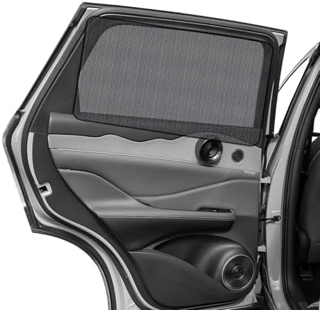 2PCS Car Window Shade, 18.9"×31.1" Magnetic Auto Rear Side Window Cling Sunshade by Unknown