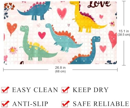 Shower Mat Bathtub Mat, 26.8x15.1 inch, Non-Slip Bath Mat - Image 3