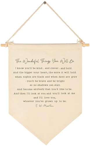 Nursery Wall Hanging Banner-Literature Theme-Baby, Shower Birthday Christmas by Sioial