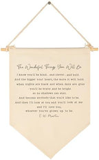 Nursery Wall Hanging Banner-Literature Theme-Baby, Shower Birthday Christmas by Sioial