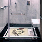 Bathtub Mat Non Slip 26.8x15.1 Inch, Skull Hand Holding a Red Rose Shower Mat - Image 6