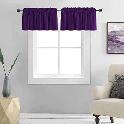 DONREN Royal Purple Window Valances by DONREN