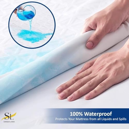 100% Waterproof Short Queen Mattress Protector Terry Cotton - Image 3