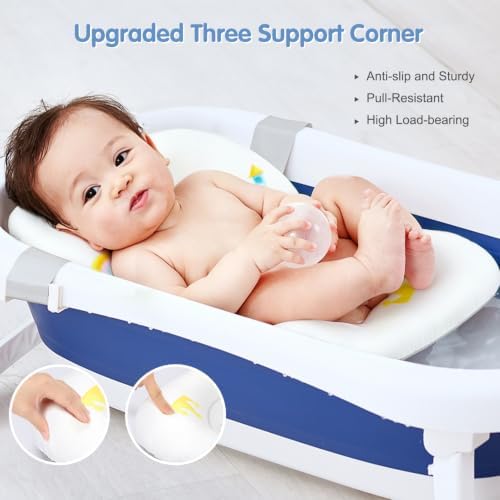 Colorlife Baby Bath Seat Support Net Infant Bathing Seat Support Mat, - Image 2