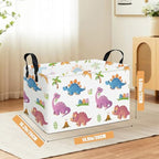 Rectangular Collapsible Cute Dinosaur Storage Basket Toy Organizer - Image 2