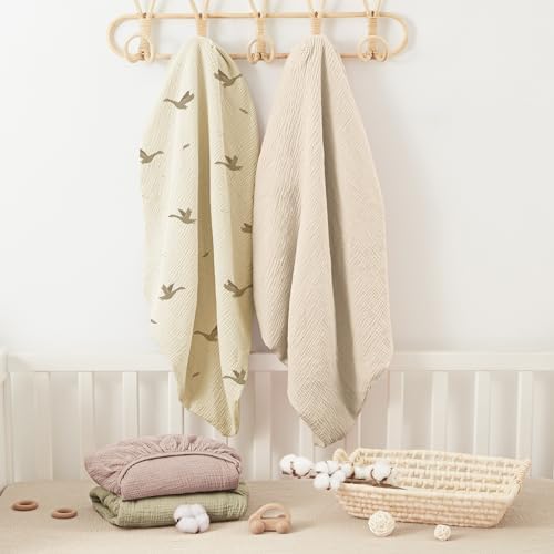 Bearmoss Muslin Crib Sheets - Image 6