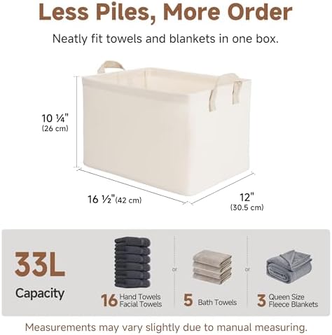 StorageWorks Fabric Storage Bins, Storage Basket - Image 2