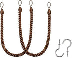 BEL AVENIR Curtain Tiebacks Ropes Tie-Backs, Handmade Holdbacks by BELAVENIR