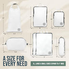 TRIPPED Travel Gear Large Compression Packing Cubes 7-Piece Set - Image 5