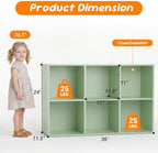 6 Cube Storage Organizer, Kids Cubby Bookshelf, Thickened Panels, Anti-Tip Kit - Image 2