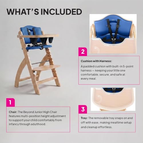 Abiie Beyond Junior Convertible Wooden High Chair - Image 3