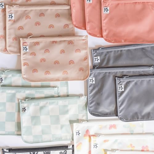 Tiny Twinkle Diaper Bag Organizing Pouches|3 Pack Mess-Proof Clear Front Travel - Image 3