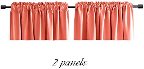 DONREN Coral Valances for Window-Blackout Valances for Kitchen - Image 6