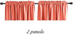 DONREN Coral Valances for Window-Blackout Valances for Kitchen - Image 6