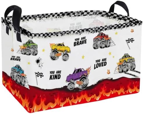 Essme Rectangular Car Basket, Cute Storage Bins Organizer by ESSME