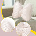 Fenteer Cute Bow Cushion, Soft Bowknot Decorative Throw Pillow, Comfortable - Image 3