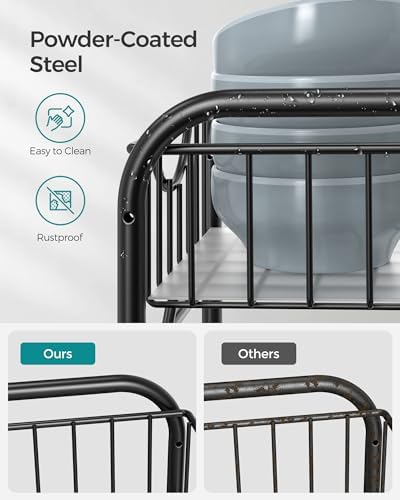 SONGMICS 4-Tier Pull Out Cabinet Organizers, Under Sink Organizer, Bathroom - Image 6