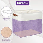 Bagnizer Large Fabric Storage Baskets | 50L Storage Bins, Decorative Linen - Image 4