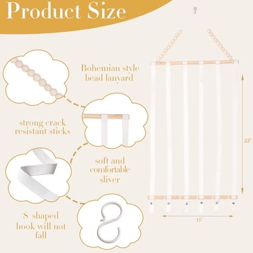 YOcity Bow Organizer for Girls Hair Bows Baby Headband Holder - Image 3