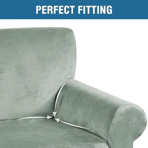 H.VERSAILTEX Stretch Velvet Sofa Covers - Image 4