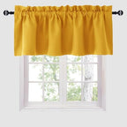 Hiasan Yellow Valance Curtains for Window 52 x 18 Inches 1 Panel by Hiasan