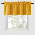 Hiasan Yellow Valance Curtains for Window 60 x 18 Inches 1 Panel by Hiasan