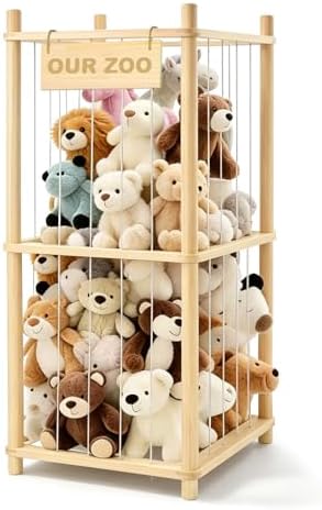 Stuffed Animal Storage, Wood Stuffed Animal Zoo Storage, Space Save Toy by Unknown