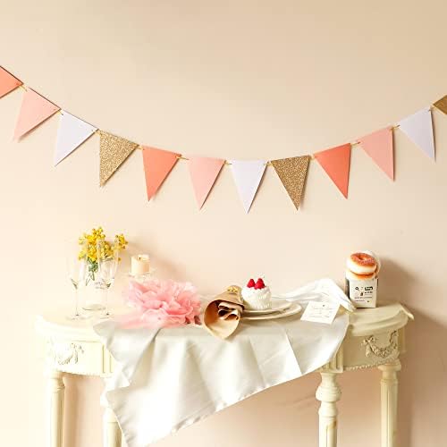 Fonder Mols 10-feet Vintage Flags of Paper Pennant Banner, Triangle Flags - Image 2