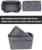 LEXSION Felt Purse Organizer Insert, Tote Bag Shaper Dividers - Image 2