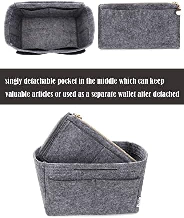 LEXSION Felt Purse Organizer Insert, Tote Bag Shaper Dividers - Image 2