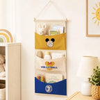 3-Pocket Hanging Wall Organizer, Volleyball Theme Over Door Storage - Image 2