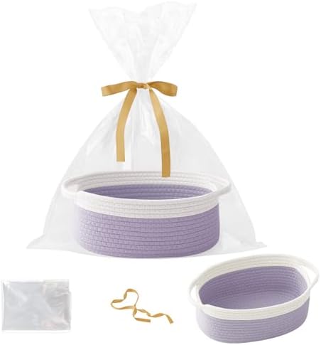 Woven Rope Basket-Baby Gift Basket by HZFTJOY