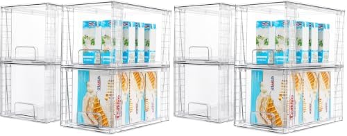Vtopmart 8 Pack Stackable Clear Pantry Storage Drawers by Vtopmart