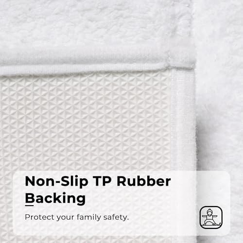 GRANNY SAYS White Bathroom Rug, Cute Bath Mat - Image 6