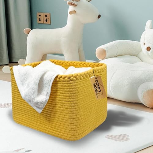 COMFY-HOMI Cotton Rope Woven Basket - Image 3
