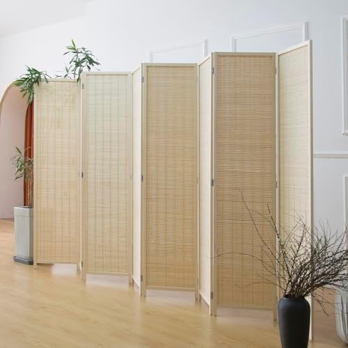 Furnnylane 8 Panel Bamboo Room Divider - Image 3