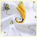 Peryiter 4 Pack Crib Sheets for Baby 52'' X 28" Yellow Bee Crib Sheet - Image 4