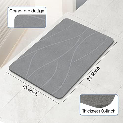 VEELOIM Stone Bath Mat, Diatomaceous Earth Shower Mat - Image 2