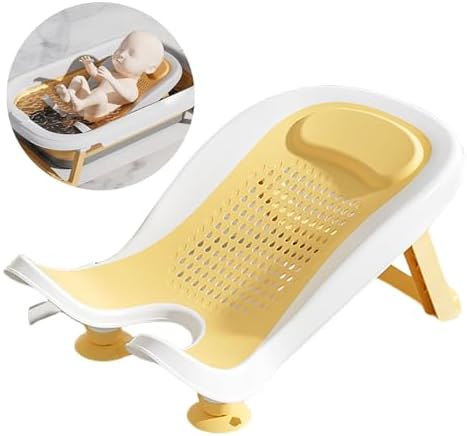 Infant Bath Basin Strong Suction Foldable Quick Drying Bath Rack Ergonomic - Image 2