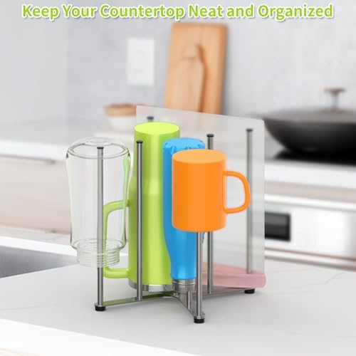 Reusable Bag & Bottle Drying Rack, Collapsible Countertop Organizer - Image 6