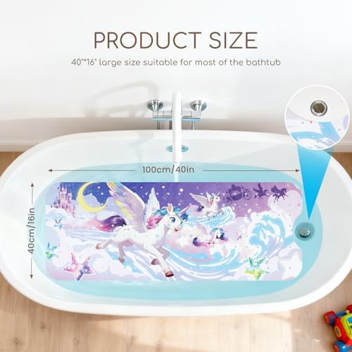 Baby Bath Mat for Tub, Non Slip Kids Bath Shower Mat - Image 2