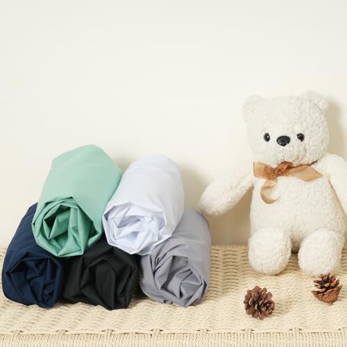 david's kids Waterproof Mini Crib Sheets, 2 Pack Ultra Soft Breathable Mini - Image 7