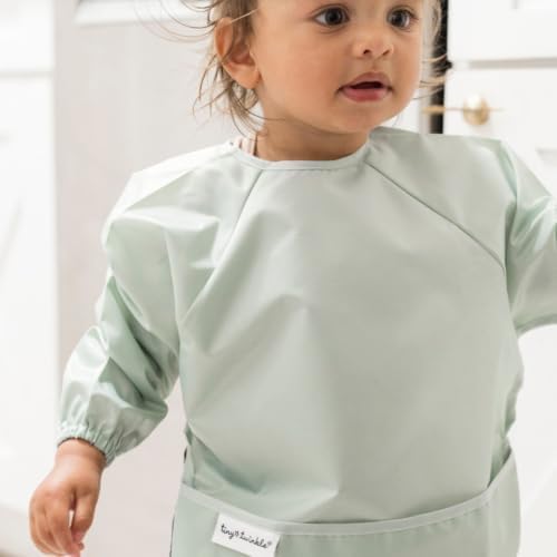 Tiny Twinkle Long Sleeve Bib for Babies & Toddlers | 2-Pack Waterproof Smock - Image 6