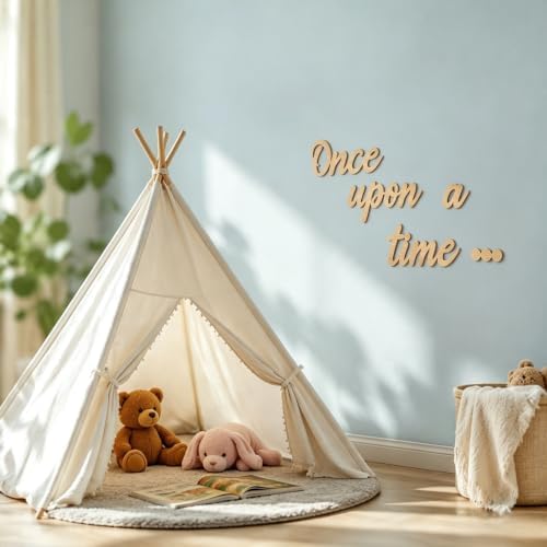 Once Upon a Time Sign Nursery Decor Wood Sign - Image 4