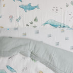 Little Unicorn Toddler Bedding 3-Piece Set | Includes Comforter, Crib Sheet & - Image 4