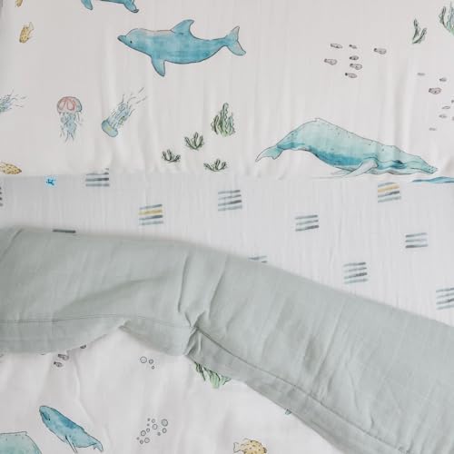 Little Unicorn Toddler Bedding 3-Piece Set | Includes Comforter, Crib Sheet & - Image 4