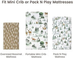PHF 3 Pack Soft Mini Crib Sheets, Woodland Silky Pack N Play Sheets - Image 6