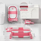 Collapsible Baby Bathtub for Newborn, Foldable Baby Bath Tub - Image 4