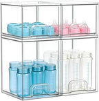 Baby Bottle Organizer, 4 Drawers Stackable Acrylic Storage by Gajiuhon